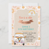 Hippie cinq est une invitation vibre (Devant)