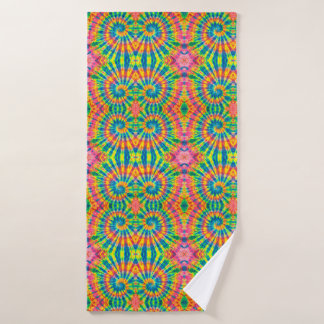 Hippie colorée Motif teinte Cravate