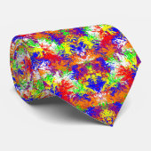 Hippie Colors Mandala Pattern Stropdas (Opgerold)