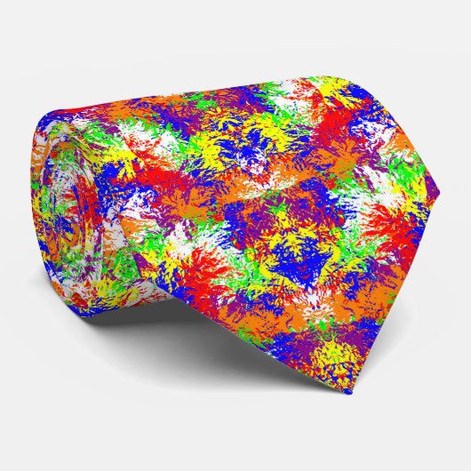 Hippie Colors Mandala Pattern Stropdas (Opgerold)