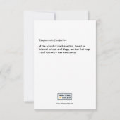 'Hippie-cratic' Funny Cancer Kaart (Achterkant)