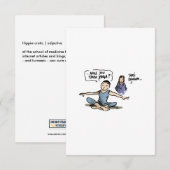 'Hippie-cratic' Funny Cancer Kaart (Voorkant / Achterkant)
