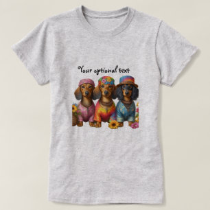 Hippie Dachshunds T-shirt