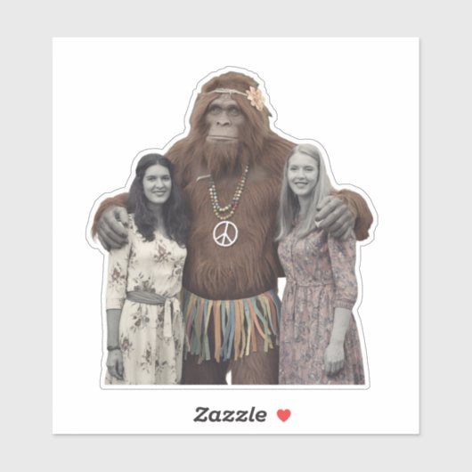  Hippie Dames en Sasquatch Sticker (Vel)