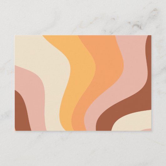 HIPPIE DAZE Groovy Enclosure Insert-Kaart Informatiekaartje (Achterkant)