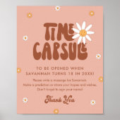 HIPPIE DAZE Groovy Time Capsule teken Poster (Voorkant)