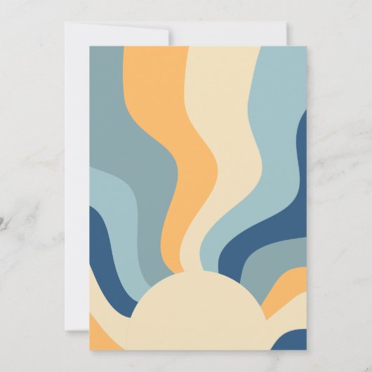 HIPPIE DAZE Tweede verjaardag van twee groovy jong Kaart (Achterkant)