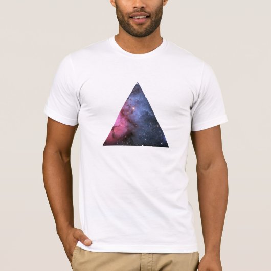Hippie de T-shirt de triangle de nébuleuse de (Devant)