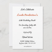 hippie disco retro party kaart (Achterkant)