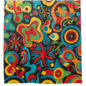 Hippie douchegordijn (Voorkant)