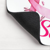 Hippie Dragonfly Roze Borstkanker Muismat (Hoek)