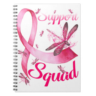 Hippie Dragonfly Roze Borstkanker Notitieboek
