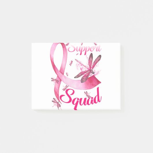 Hippie Dragonfly Roze Borstkanker Post-it® Notes (Voorkant)