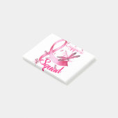Hippie Dragonfly Roze Borstkanker Post-it® Notes (Schuin)