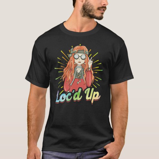 Hippie Dreadlocks Rasta Loc d Up T-shirt (Voorkant)