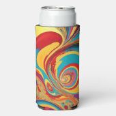 Hippie Dreams 1960s Flowing Fluid Art (Seltzer Achterkant)