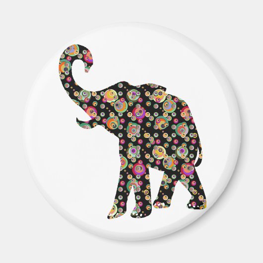 Hippie Elephant Magneet (Voorkant)