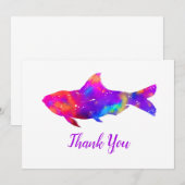 Hippie Fish Bedankkaart (Voorkant / Achterkant)