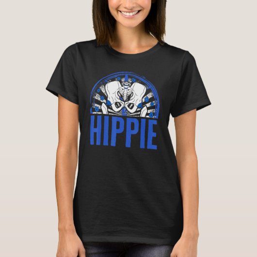 Hippie Floral Bionic Broken Hip Replac T-shirt (Voorkant)
