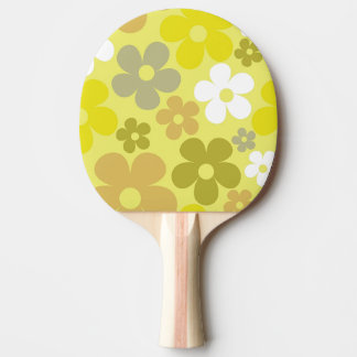 Hippie Floral Yellow Pastel Flower Seamless Patter Tafeltennisbatje