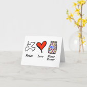 Hippie Flour Power Baking Wenskaart Kaart (Gele Bloem)