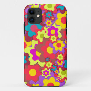 HIPPIE FLOWER POWER GIRLY IPHONE HOESJES