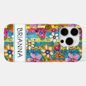 Hippie Flower Power Persoonlijk Case-Mate iPhone Case (Achterkant (horizontaal))