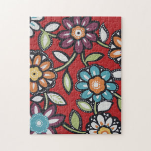 hippie flower power puzzel legpuzzel