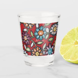 Hippie flower power Thunder_Cove Shot Glas