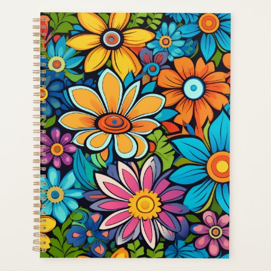 Hippie Flowers Planner (Voorkant)