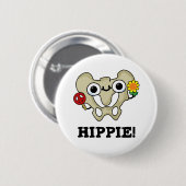 Hippie Funny Hip Bone Pun Ronde Button 5,7 Cm (Voorkant /achterkant)