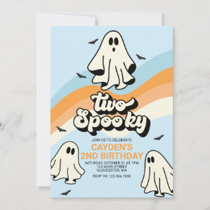 HIPPIE Geest retro Halloween Griezelsfeer Blauw Kaart