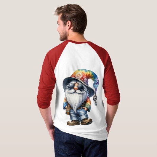 Hippie Gnome T-shirt (Achterkant volledig)