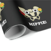Hippie Grappig Hip Bone Pun Donker BG Cadeaupapier (Rol Hoek)