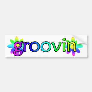 Hippie Groovin Bumpersticker