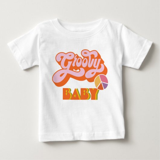 Hippie Groovy Baby T-Shirt (Voorkant)
