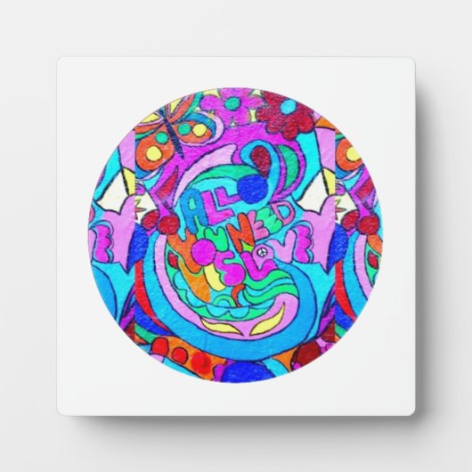 hippie groovy liefde fotoplaat (Voorkant)