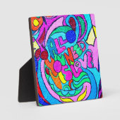 hippie groovy liefde fotoplaat (Voorkant)