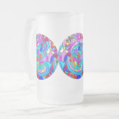 hippie groovy liefde matglas bierpul (Voorkant links)