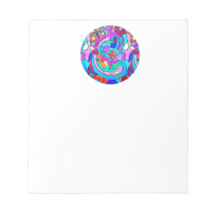 hippie groovy liefde notitieblok