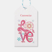 Hippie Groovy Liefdesbord Thunder_Cove Cadeaulabel (Voorkant)