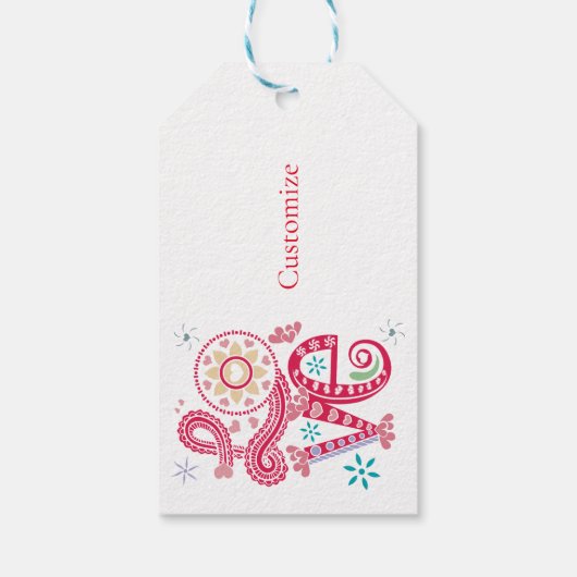 Hippie Groovy Liefdesbord Thunder_Cove Cadeaulabel (Achterkant)