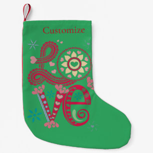 Hippie Groovy Liefdesbord Thunder_Cove Kleine Kerstsok