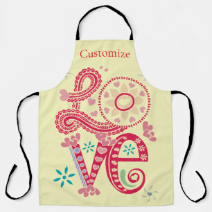 Hippie Groovy Liefdesbord Thunder_Cove Schort