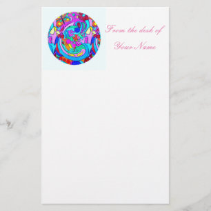 hippie groovy liefdescirkel briefpapier