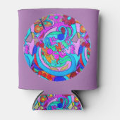 hippie groovy love koelbox blikjeskoeler (Voorkant)