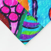 Hippie groovy love Thunder_Cove Fleece Deken (Hoek)