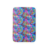 hippie groovy psychedelische liefde badmat (Voorkant Verticaal)