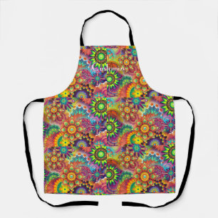 Hippie Groovy Techno Psychedelic Thunder_Cove Schort
