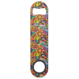 Hippie Groovy Techno Psychedelic Thunder_Cove Speed Flessenopener